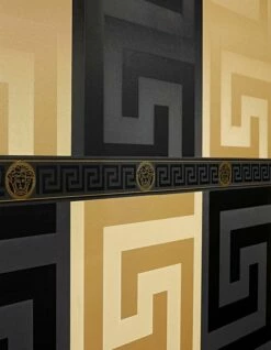 Versace Tapete Solea Schwarz -Wallpaper From The 70s Geschäft solea 410472 b 2880x1440