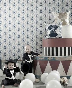 Tapete Tillsammans Dunkelblau -Wallpaper From The 70s Geschäft tillsammans 341105 g 2880x1440